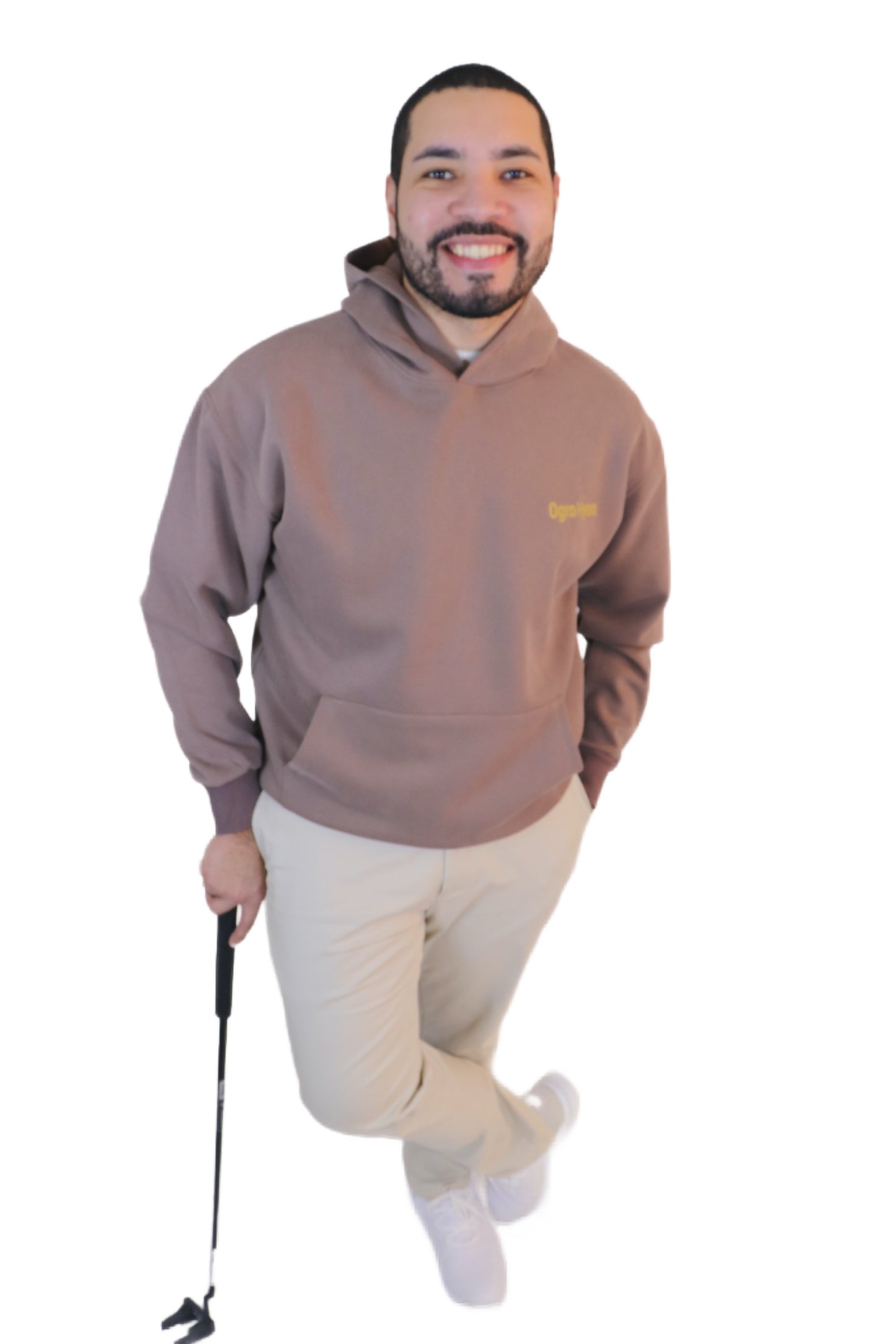 Going Clubbing Golf Brown Ultrasoft Hoodie (Unisex)